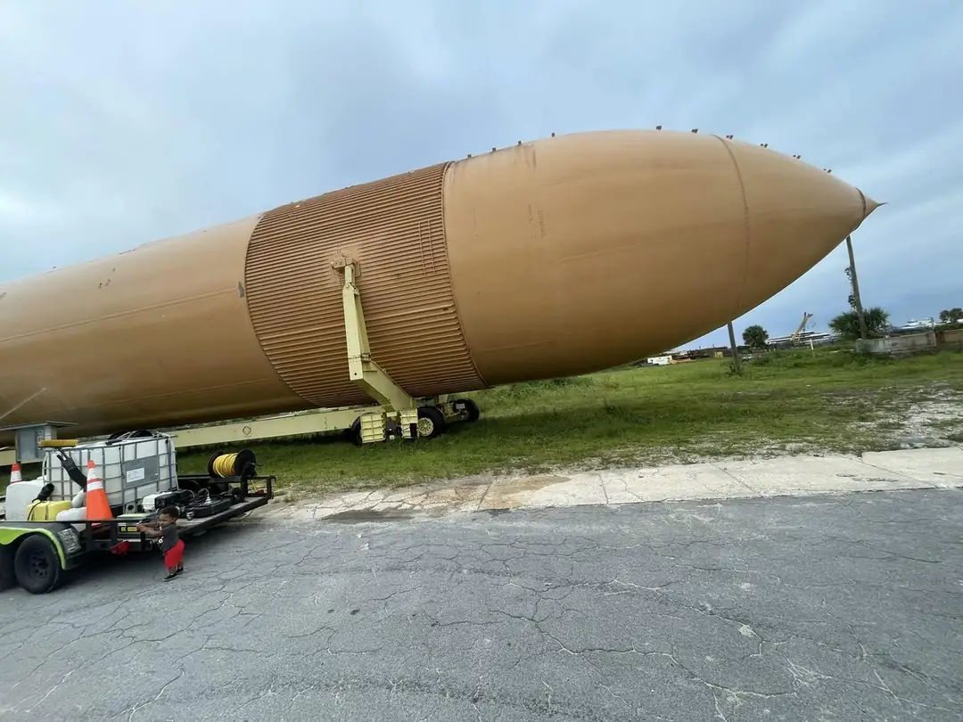 Industrial storage tank after commercial pressure washing